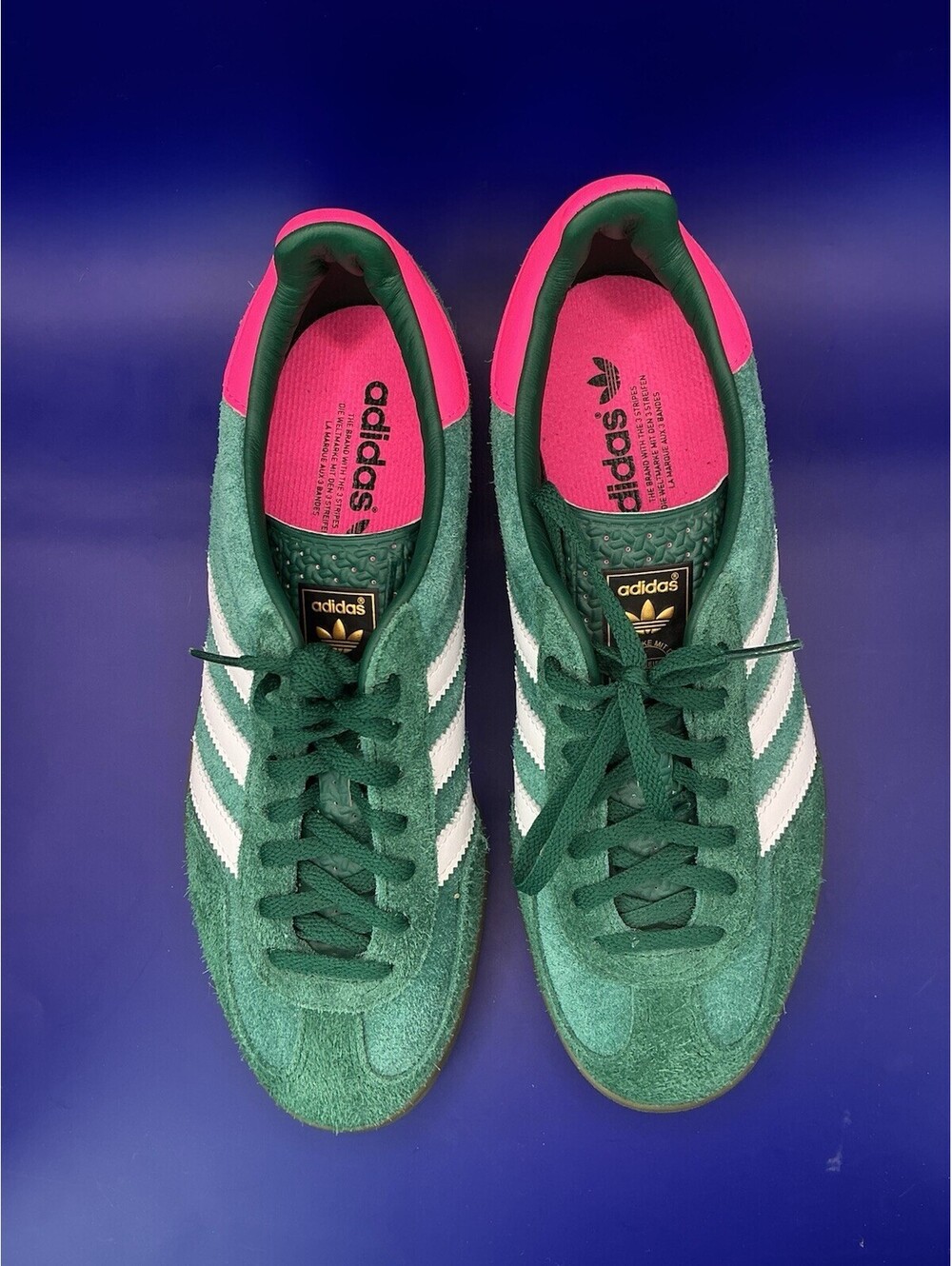 adidas Gazelle Indoor Green Pink Men's Athletic Sneaker